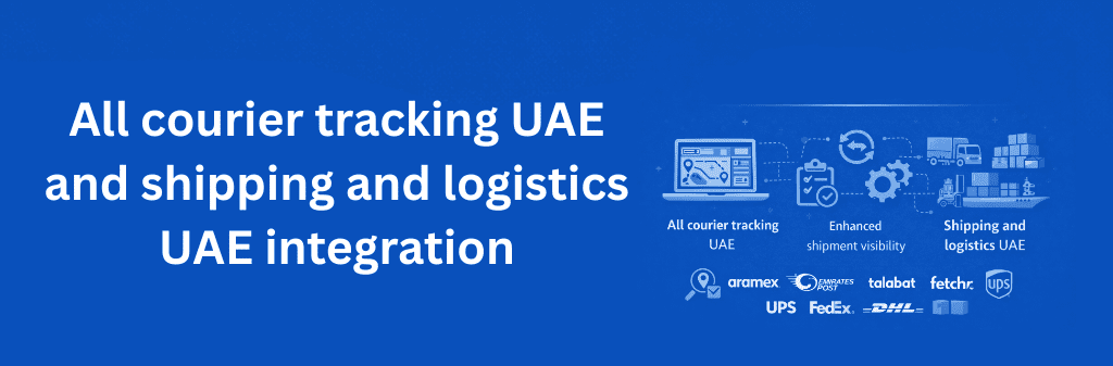 Integration illustrated with a unified dashboard, transport networks, and courier system connectivity